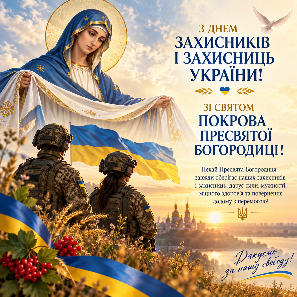 1 жовтня Україна відзначає День захисників і захисниць України, День...